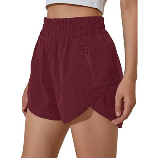 Oysters Women’s Workout Shorts with Zip Pocket Quick-Dry Athletic Shorts